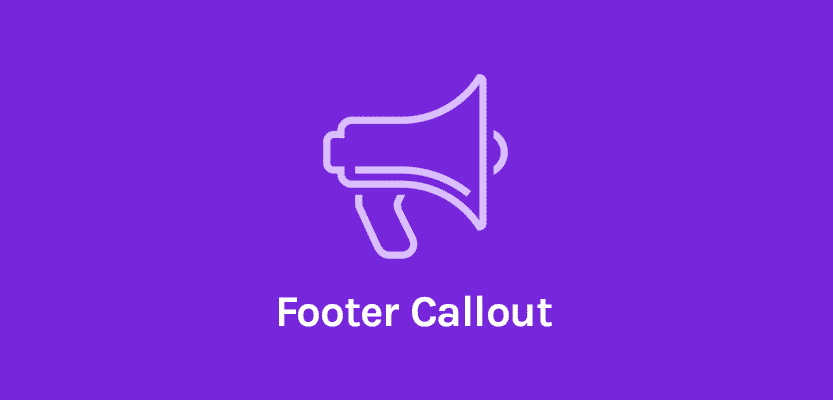 Footer Callout