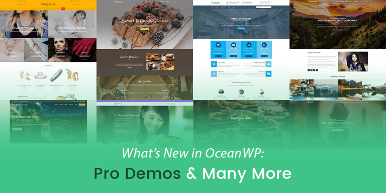 What’s New in OceanWP: Pro Demos & Many More