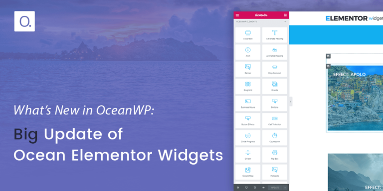 Big Update of Ocean Elementor Widgets is Here!