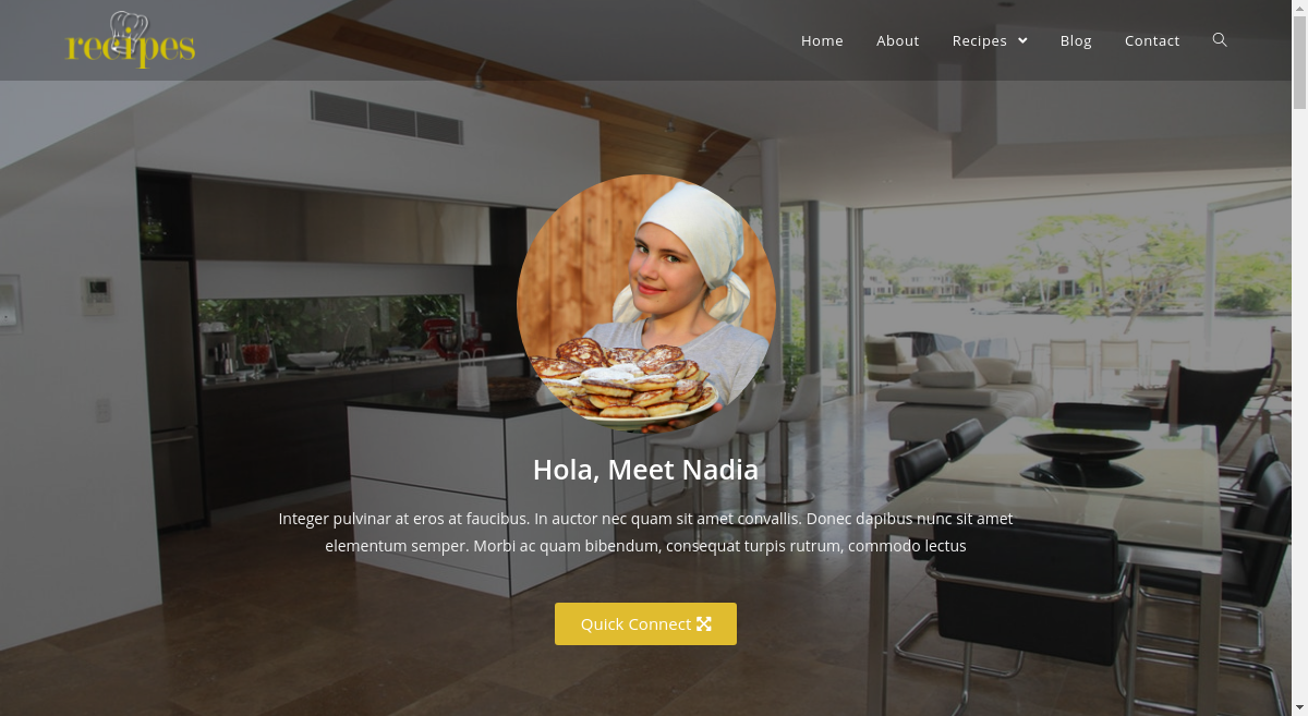 WordPress Template - Share Recipes &amp; Love Towards Cooking