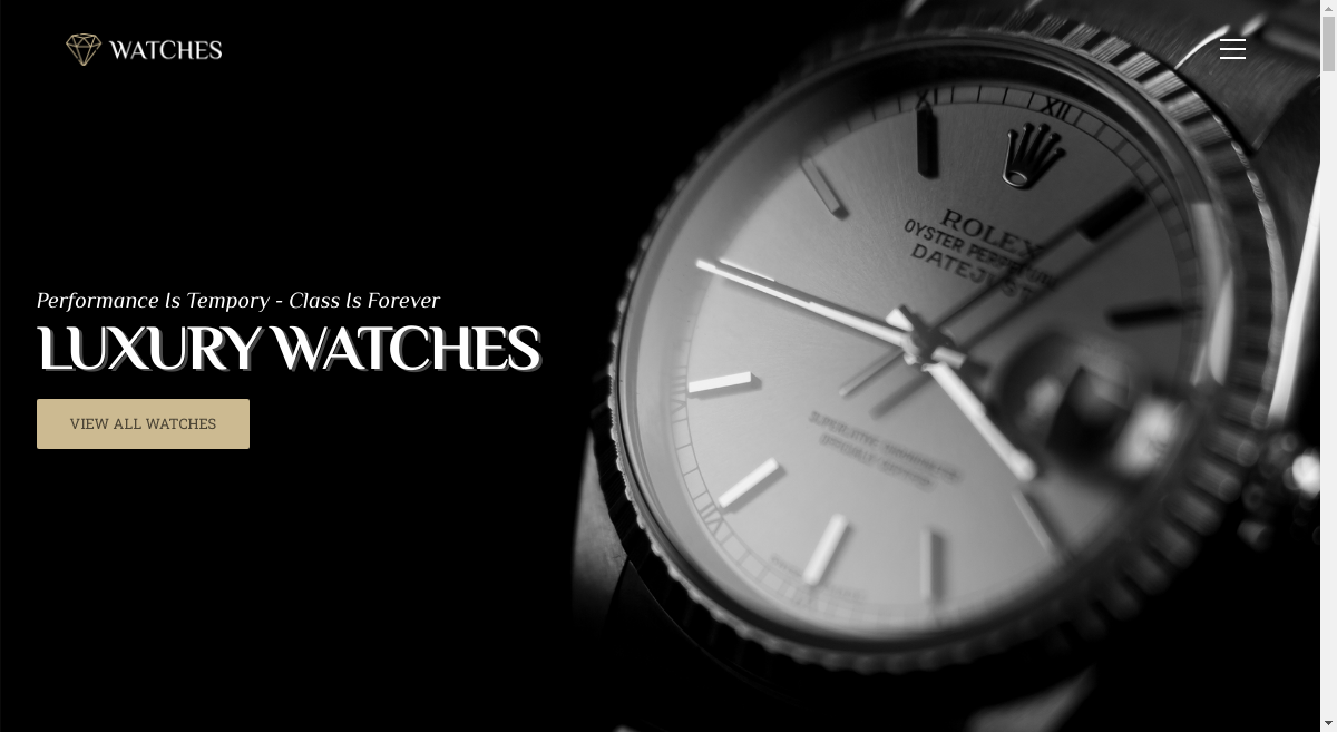 Watches and Accessories Webflow Template