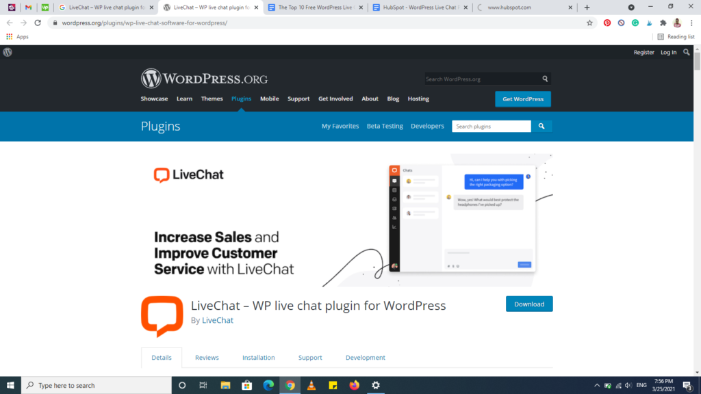 Free live chat in wordpress