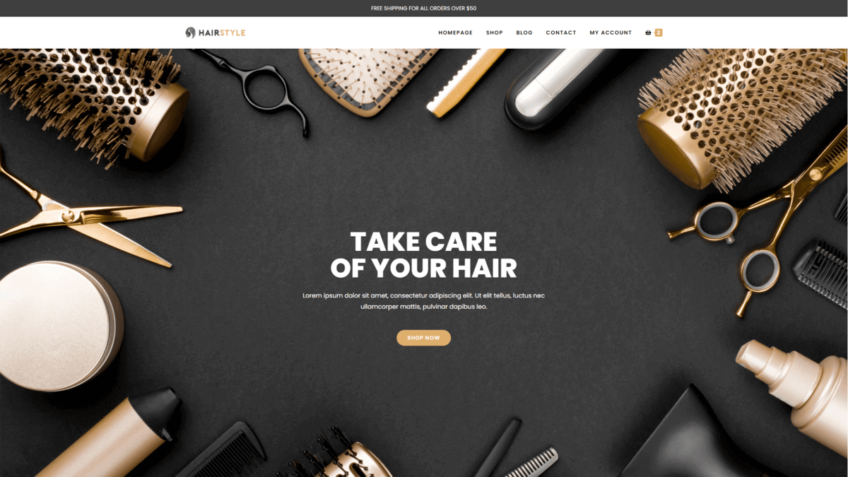Premium Vector  Beauty salon website design professional woman makeup and  hairstyle barbershop master hairstyling salon web template vector  illustration in flat cartoon style