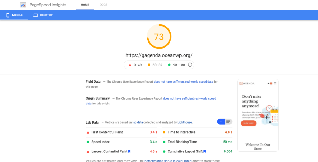 elementor vs gutenberg: google page speed comparison - gutenberg website