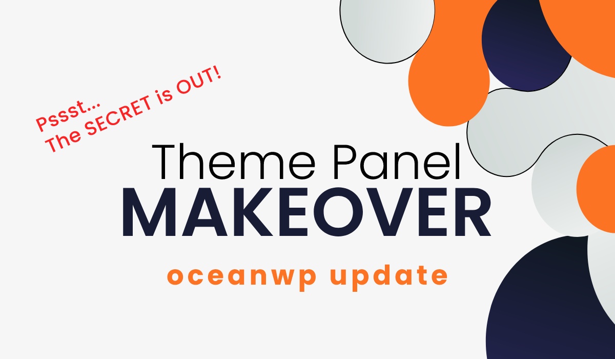 OceanWP Starboard Update: Our Theme Panel Received a Makeover!