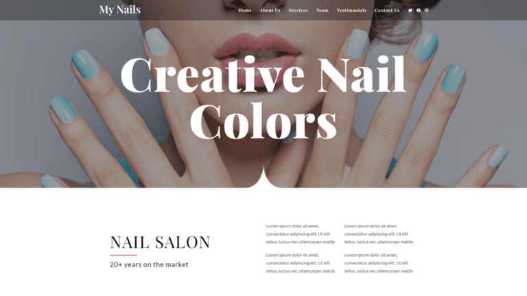 Nail Salon - WordPress theme | WordPress.org