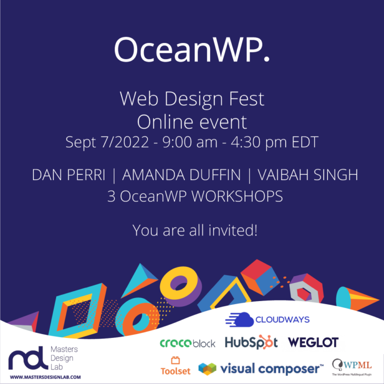 OceanWP Web Design Summit banner
