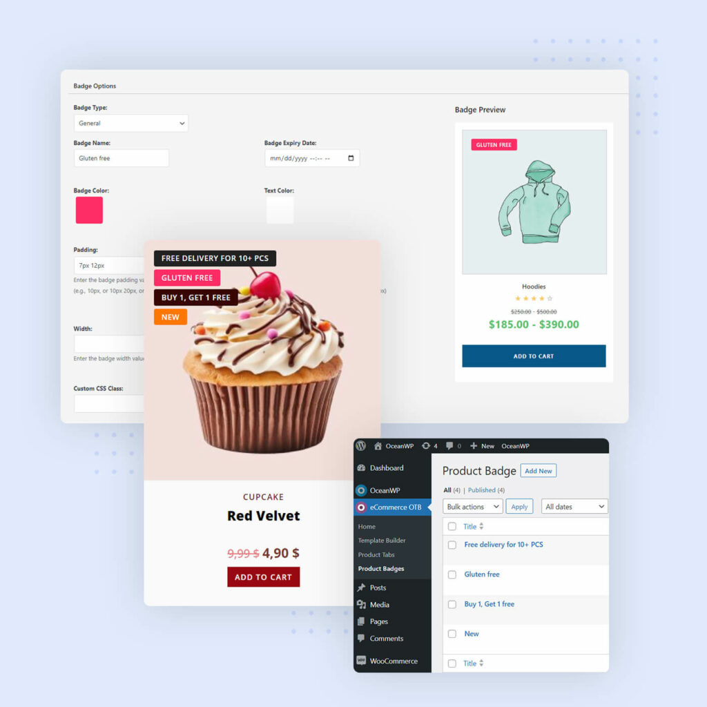 Create custom product badges for WooCommerce to boost your sales with OceanWP Product Badges Manager