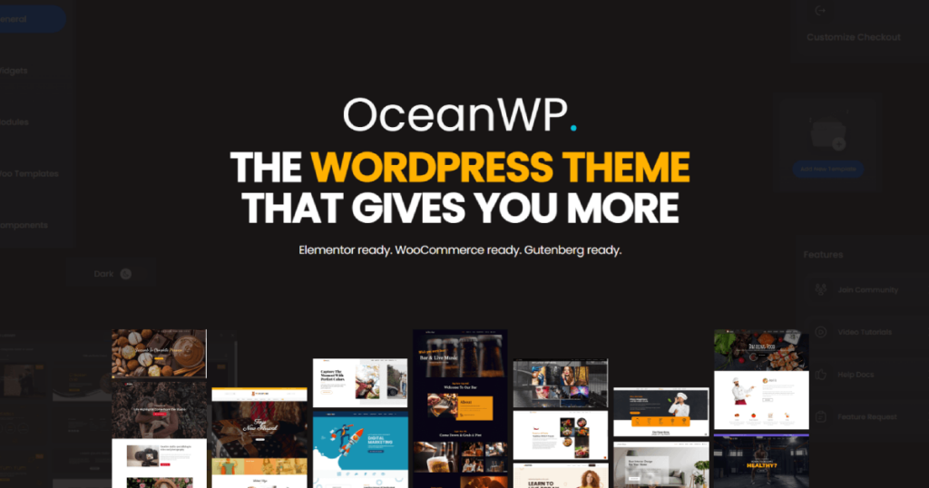 OceanWP WordPress theme main site featured image