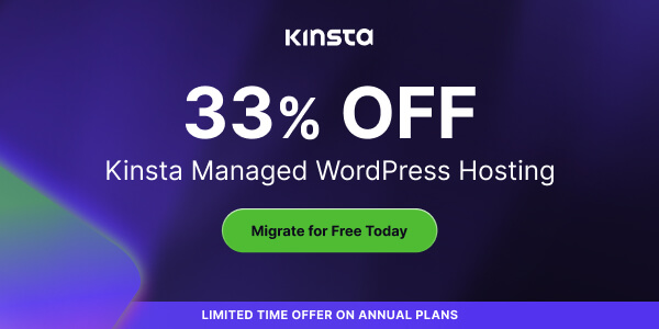 Kinsta WordPress hosting Black Friday 2023 promo banner