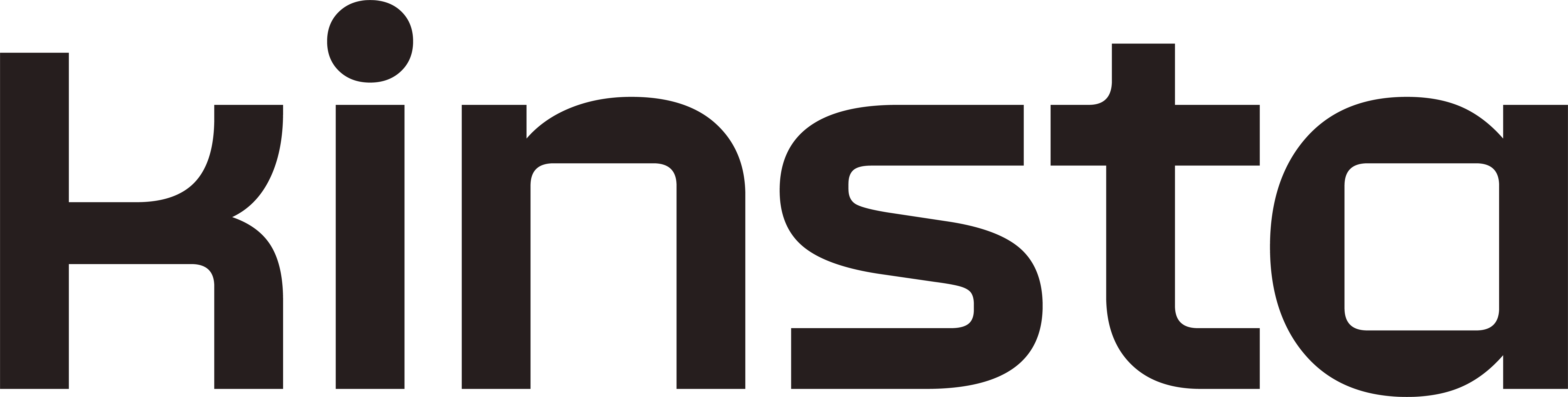 Kinsta logo black on transparent background