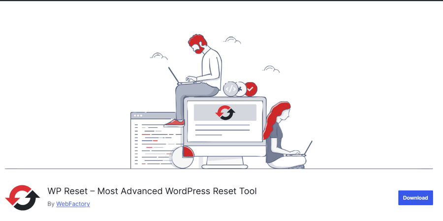WP Reset WordPress plugin web design WordPress repository screenshot