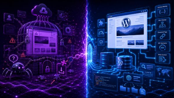 an illustration of owning your data if using WordPress as infrastructure